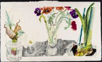 Jam jar and three arrangements 1984 33,5x57,5cm