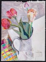 Pot de tulipes 1985 38x28,5cm