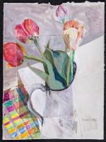 Pot de tulipes 1985 38x28,5cm